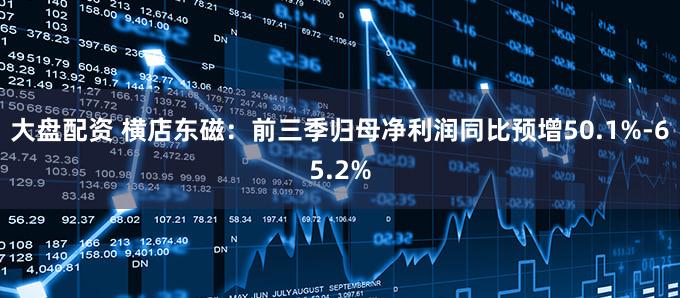 大盘配资 横店东磁：前三季归母净利润同比预增50.1%-65.2%