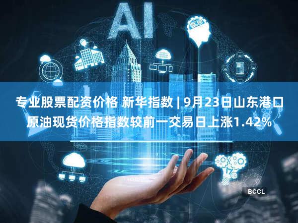 专业股票配资价格 新华指数 | 9月23日山东港口原油现货价格指数较前一交易日上涨1.42%
